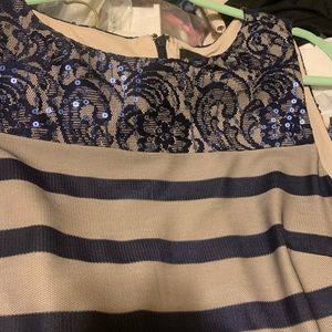 Blue sheer Ashro dress